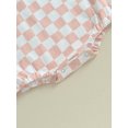 thumbnail image 6 of Infant Baby Boy Girl Neutral Checkerboard Oversize T Shirt Romper Short Sleeve Jumpsuit Summer Outfit Trendy Cute Clothes, 6 of 7
