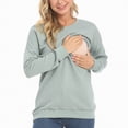 thumbnail image 4 of Xudanell Women Nursing Hoodie Zip Shirt Long Sleeve Womens Sweatshirt Nursing Winter Trendy Clothes, 4 of 5