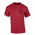 thumbnail image 2 of Patriot Pride Men's USA 250th Anniversary Historic Eagle & Soldiers Symbolism Short Sleeve T-Shirt, Patriotic Shirts for Men, Cardinal-Small, 2 of 2