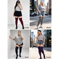 thumbnail image 6 of DOVACKA Plus Size Thigh High Socks for Women, Extra Long Knit Cotton Striped Over Knee Leg Warmers, Breathable Stretchy, Great for Halloween Costume & Cool Weather, 6 of 6