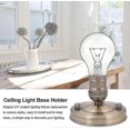 thumbnail image 4 of E26/e27 Screw Ceiling/wall Light Base Holder, Vintage Industrial Ceiling Lamp Base, 4 of 4