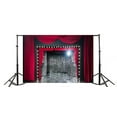 thumbnail image 3 of ABPHOTO 7x5ft Photography Backdrop Stage Lights Red Curtain Bokeh Halos Glitter Spots Marble Floor Theater Photo Background Backdrops, 3 of 4