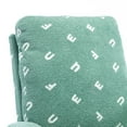 thumbnail image 2 of Newboti 26.8"W Modern Rocking Chair for Nursery, Mid Century Accent Rocker Armchair w/Side Pocket, Upholstered High Back Wooden Rocking Chair for Living Room Baby Kids Room Bedroom, Green Boucle 89043, 2 of 16