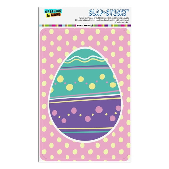 Cute Easter Egg Turquoise Purple Polka Dots Home Business Office Sign