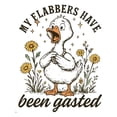 thumbnail image 2 of Comfort Colors My Flabbers Have Been Gasted Tee, Goose Shirt, 90s graphic tees, comfort color t shirts, women's summer outfits, trendy t-shirts, mama t shirts Top, 2 of 7