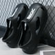 thumbnail image 4 of Sandalias De playa EVA Likrtyny Plataforma transpirable Parte inferior gruesa suave Hombres Mujeres 37-38 Negro, 4 of 7