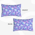 thumbnail image 2 of Daiia Blue Skull Daisy Bedding Waterproof Pillow Protector Zippered Queen – Bed Bug Proof Pillow Encasement-20"x30", 2 of 6