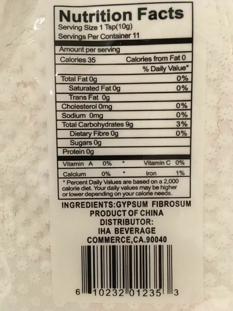 20lbs Food/Pharmaceutical Grade Calcium Sulfate Tofu Terra Alba Gypsum Powder 20 