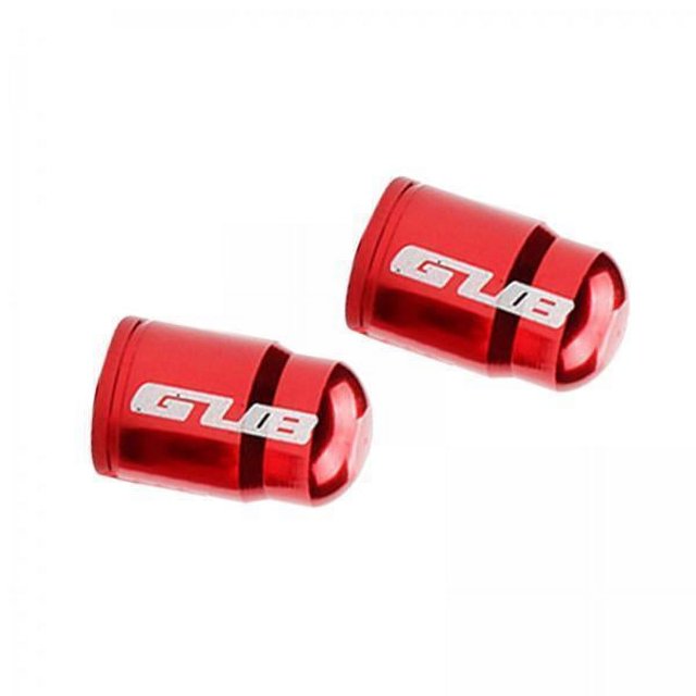 Almencla 6x2x Alloy Valve Cap Tire Presta Dust Cover Nozzle Caps AV Red