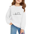 thumbnail image 3 of vdgthytj Toddler Boys Girls Valentine's Day Sweatshirt Kids Printed Crewneck Long Sleeve Tops Graphic Blouse 2-10 Years, 3 of 3