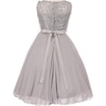 thumbnail image 2 of Little Girls Sparkling Sequin Lace Double Chiffon Flowers Girls Dresses Red 2 (C12CC12), 2 of 3