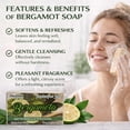 thumbnail image 5 of Bergamot Handcrafted Soap Bar / Jabón de Bergamota 3.5 oz (100g) – Refreshing Citrus Scent, Gentle Cleansing, Moisturizing Face & Body Soap, Natural-Inspired Bath Bar, 5 of 5