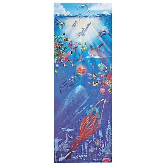 Melissa & Doug Under The Sea Jumbo Jigsaw Floor Puzzle (100 pieces, over 4 feet tall)