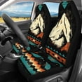 thumbnail image 2 of Binienty Peak Print Auto Accessories Interior Decor 4 Pcs, Automobile Front Seat Covers with Matching Rear Split Bench Car Seat Cover Universal for Auto Truck Van SUV, 2 of 6