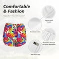 thumbnail image 4 of KLL Colorful Bananas Pattern Shorts Women,Athletic Shorts High Waisted Running Shorts Pocket Sporty Short Gym Elastic Workout Shorts-Medium, 4 of 7