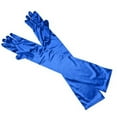 thumbnail image 3 of Women's Satin Wedding Gloves, Long 38cm Bridal Opera Gloves, Elegant Evening Party Gloves, Formal Occasion Dress Gloves, Multi-Color Special Event Gloves Blue, 3 of 3