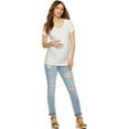 thumbnail image 4 of Sofia Jeans by Sofia Vergara Rosa Curvy Ankle Full Band Maternity Jeans, Sizes S-XXL, 4 of 7