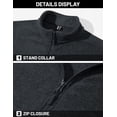 thumbnail image 4 of Men's Fleece Jackets Full Zip Lightweight Jacket Casual Soft Warm Coats with Pockets, 4 of 6