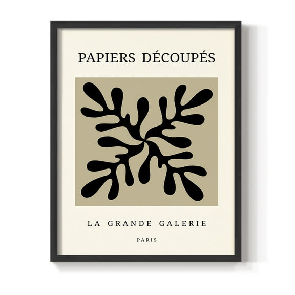 Matisse CCCXCIX in Black Solid Wood 8 x 10 Framed Print