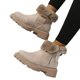 thumbnail image 3 of Botas de nieve de talla grande para mujer Zapatos de mujer con forro polar de invierno botas cálidas, 3 of 6