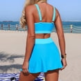 thumbnail image 4 of Wdgfv Women's Tankini Swimsuits Tummy Control Two Piece Bathing Suit Modest Swim Skirt Color Block Swim Suits 2026, 4 of 7