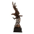 thumbnail image 3 of Patriotic Wings of Glory Bald Eagle With Old Faithful American Flag Figurine, 3 of 9