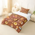 thumbnail image 2 of Erosebridal Cute Cake Pattern Twin Comforter Sets,Cartoon Capybara Rodent Animal Bedding Set For Kids Girls Reversible 2-Piece, 2 of 7