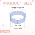 thumbnail image 2 of Uxcell 12 Pcs Bandas de Goma de Silicona, 0.79 Pulgadas, Azul Brillante, 2 of 6