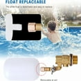 thumbnail image 5 of ZEPARO 2 Pack Brass Float Ball Valve 1/2 Inch,Water Float Valve with Adjustable Arm for Ponds,Float Valve Shut off Livestock Water Tank Float Valve Switch,Automatic Fill and Control Water Level, 5 of 5
