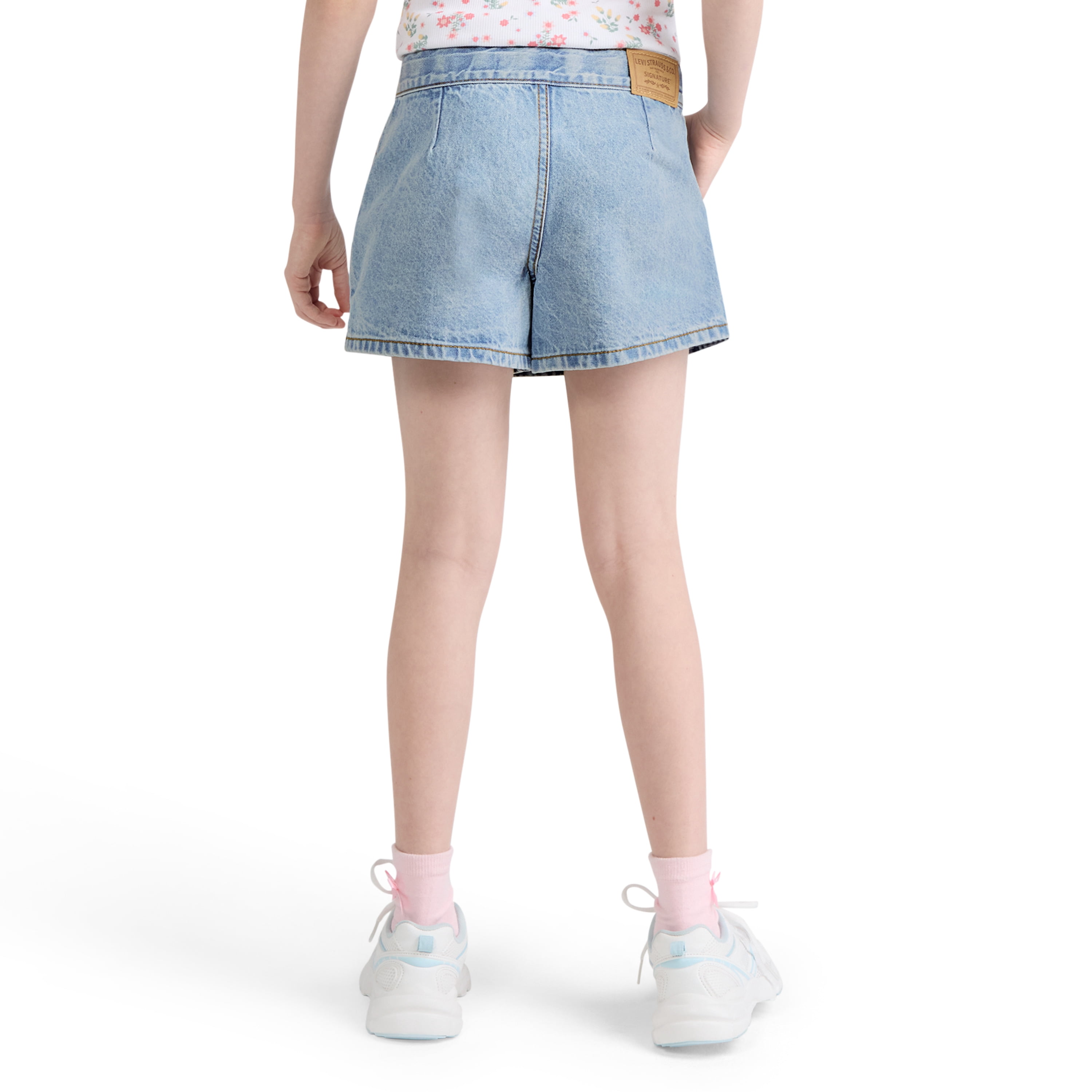 Levi Strauss Signature Girls Denim Utility Skort, Size 5-18