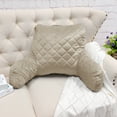 thumbnail image 4 of Home Soft Things DO-IT-YOURSELF Velvet Quilted Bedrest Pillow - Amphora-4 - 20" x 18" x 17", 4 of 8