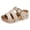White, variant on Wedge Sandals for Women Strappy Platform Cork Wedges Comfortable Arch Support Footbed Casual Slip on Slides Gladiator Beach Shoes Coffee Size 8.5
