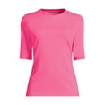 thumbnail image 3 of Lands' End Women's SunShade UPF 50 Elbow Sleeve Rash Guard Swim Tee, 3 of 3