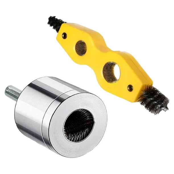 Limpiador de tuberías de cobre para taladro, cepillo de alambre para taladro eléctrico, kit profesional Conjunto de 2.2 cm