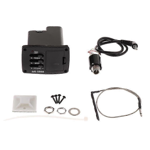 Plastic Ukulele Guitar 2 Band EQ Amplifier Preamp -2000