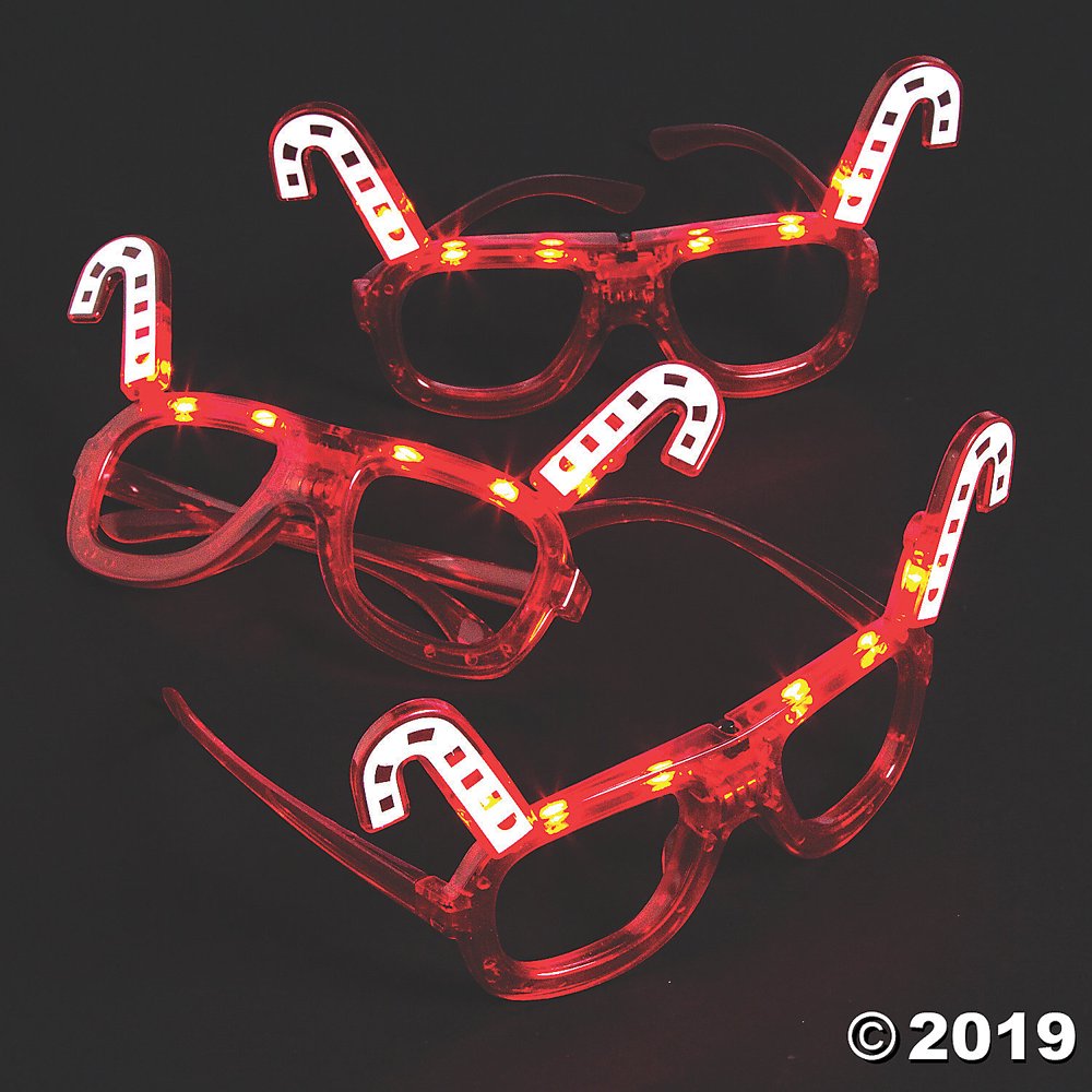 LightUp Candy Cane Glasses