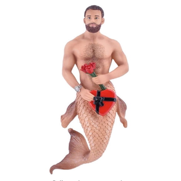 December Diamonds 55-55434 Merman Ornament Rosebud