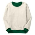 thumbnail image 3 of Women's Oversized Fleece Sweatshirt Sherpa Lined Crewneck Pullover Tops Thermal Warm Winter Sweater, 3 of 4