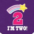 thumbnail image 4 of Inktastic 2nd Birthday 2 Year Old Girls Rainbow Star Girls Baby Bib, 4 of 4