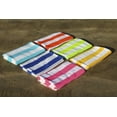 thumbnail image 5 of 6 Pack Cabana Stripe Beach Towels, 100% Cotton, Assorted Colors, 28 in x 60 in, 5 of 6