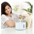 thumbnail image 4 of Dispensador de agua para mascotas, máquina de reposición de agua para mascotas (modelo apagado de acero inoxidable gris, adaptador estándar europeo (modelo USB) ER, 4 of 5