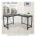 thumbnail image 3 of Escritorio en L Hometrends Negro con estructura de Metal, 3 of 4