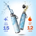 thumbnail image 2 of 29oz Insulated Water Bottle with Tea Infuser, Stainless Steel Travel Mug, Ice Frozen Print, 2 of 6