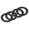 thumbnail image 1 of Unique Bargains Rubber Speaker Foam Edge Surround Rings 4.5 Inch 74mm x 115mm Subwoofer Rings for Repair or DIY Black 4 Pcs, 1 of 5
