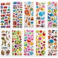 thumbnail image 1 of Diffetent 3D Stickers for Kids Toddlers Puffy Stickers Variety Pack for Scrapbooking Bullet Journal Including Cartoon Animal N heqiyong toy, 1 of 2