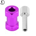 thumbnail image 2 of 4 adaptadores de metal para cubo de rueda hexagonal RC de 0.472 in para D90 AX10 CC01 SCX10 F350 Crawler (0.787 in morado), 2 of 10