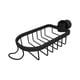 thumbnail image 2 of Soporte de esponja con gancho Jabonera Colgador de paño Desmontable a prueba de herrumbre Organizador de fregador de cepillos multiusos para baño negro 27cmx11cm, 2 of 9