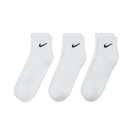 ナイキ（NIKE）（メンズ、レディース）エブリデイ クッション アンクルソックス 3足組 SX7667-100SP19 ホワイト