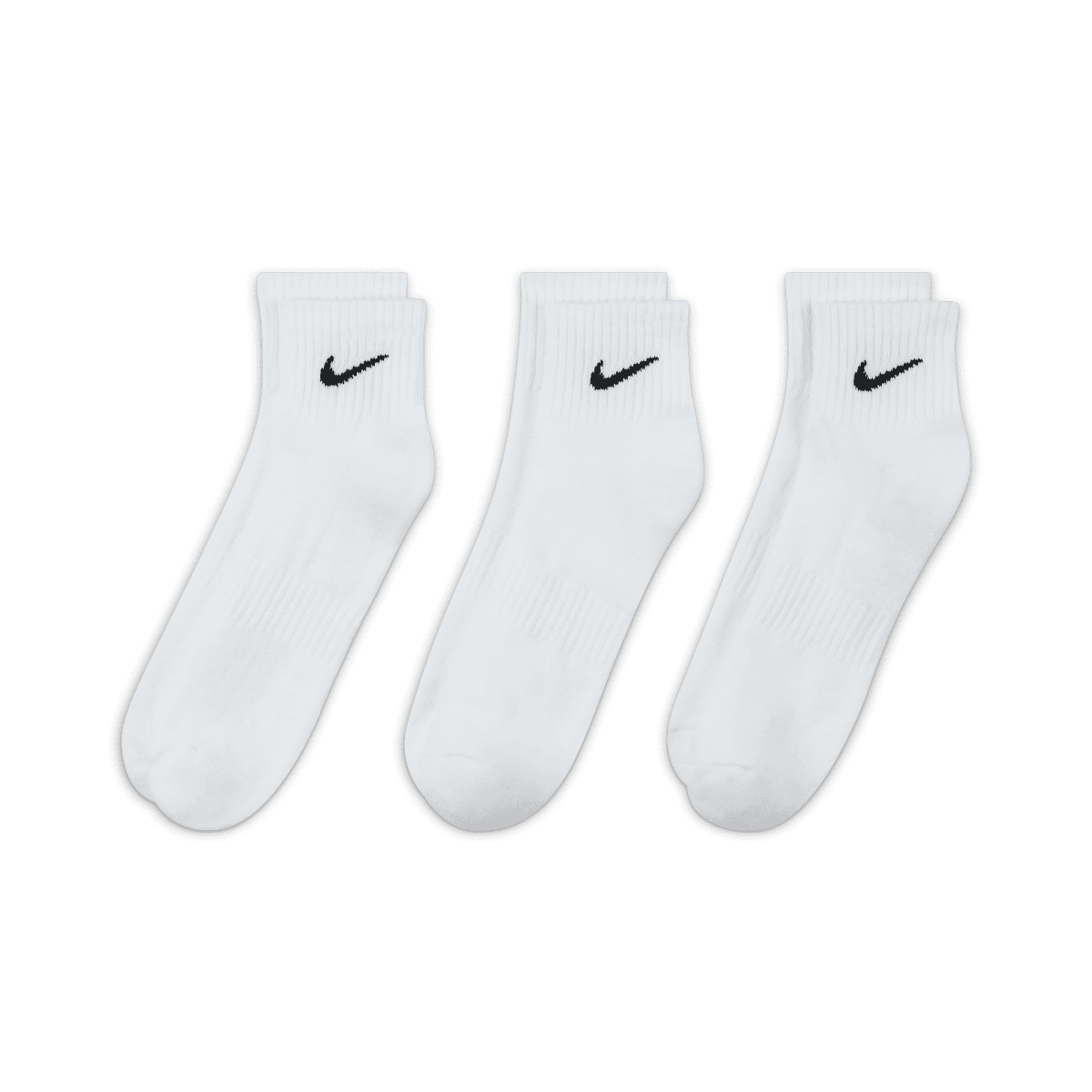 Nike Everyday Cushioned Ankle Training Socks White 3-Pack photo 3