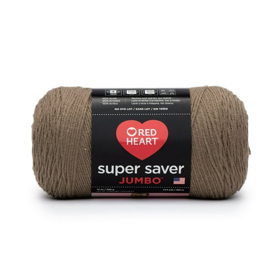 Red Heart® Fil Jumbo Super Saver®, Acrylique #4 Moyen, 14oz/396g, 744 Yards